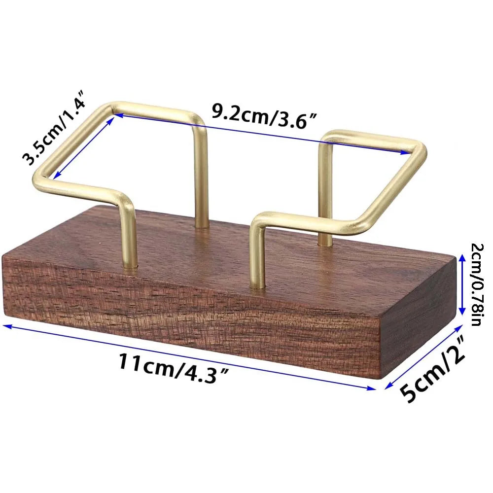 Wooden Business Card Display Stand Beech