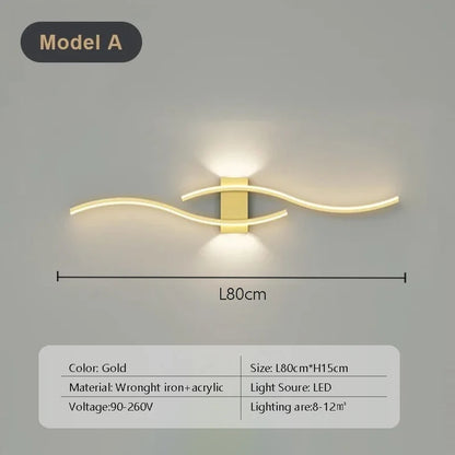 Modern LED Strip Wall Lamp