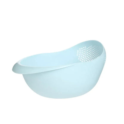 Plastic Rice Washing Basket with Holes for Kitchen Drainage Use