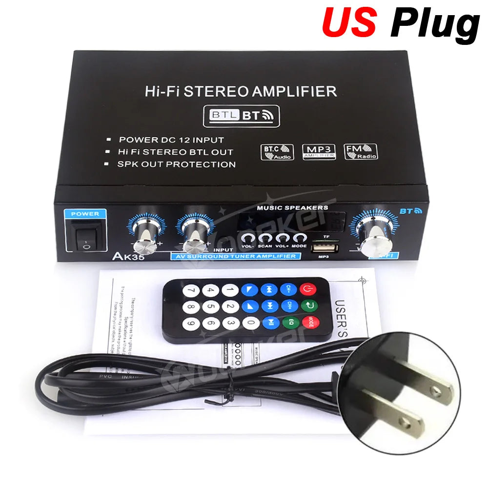 Digital Bluetooth Amplifier 2 Channel HiFi Sound