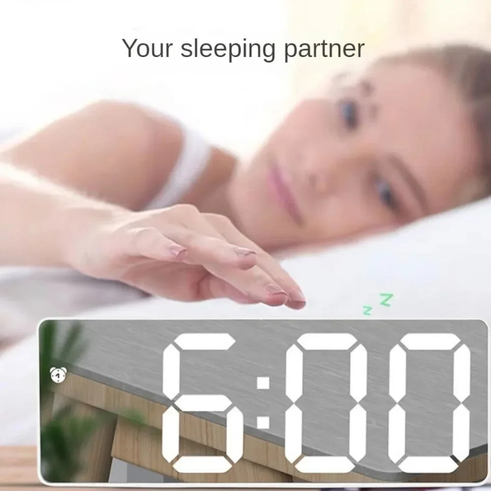 Smart Mirror LED Alarm Clock