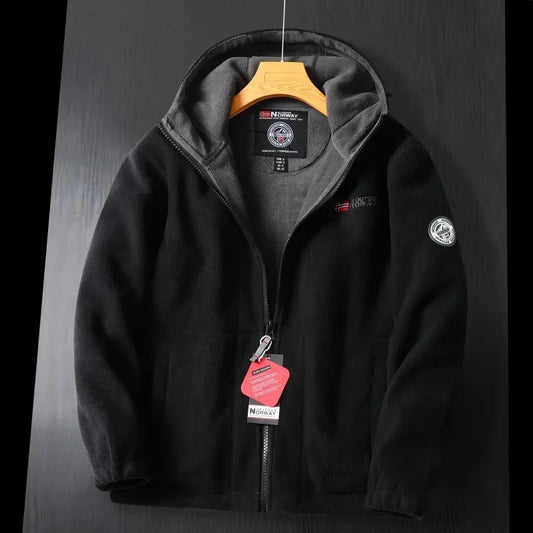 Men's Winter Wool Jacket Hooded