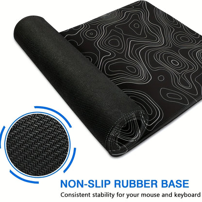 Large Non-Slip Rubber Mouse Pad for Gaming and Desk Use