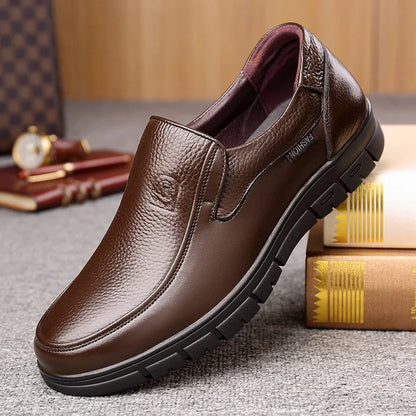 Genuine Leather Handmade Men’s Casual Loafers Walking Sneakers