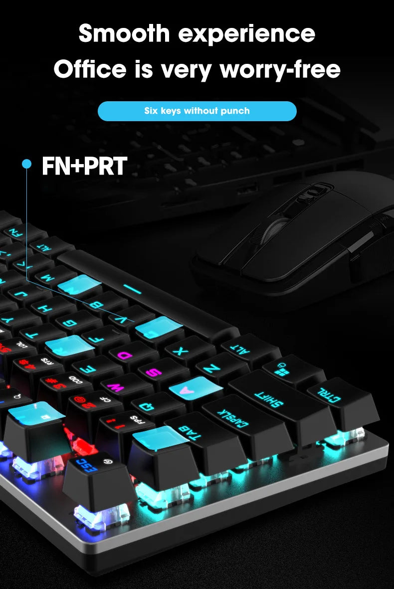 GK410 Hot Swap Mechanical Keyboard with RGB Light for Gaming