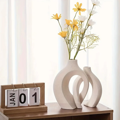 Hollow Nordic Ceramic Vases