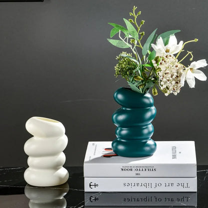 Plastic Spiral Decorative Vase