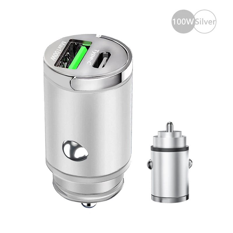 100W Mini Car Charger