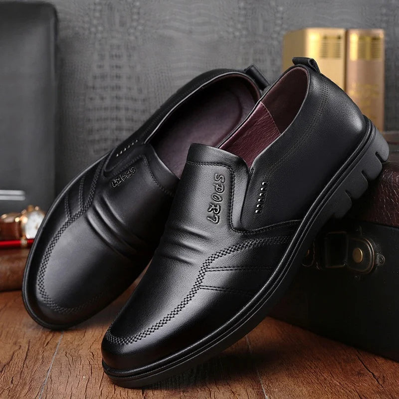 Slip-On Leather Loafers