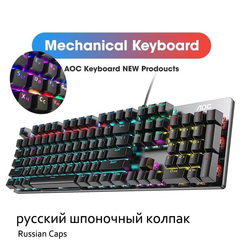 GK410 Hot Swap Mechanical Keyboard with RGB Light for Gaming