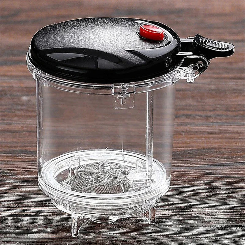 Heat Resistant Glass Teapot with One-Click Filtering Tea Maker