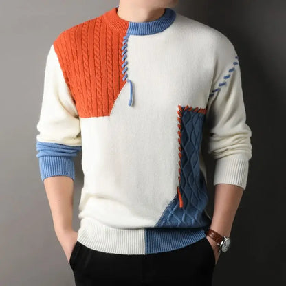 Men's O-Neck Knitted Sweater