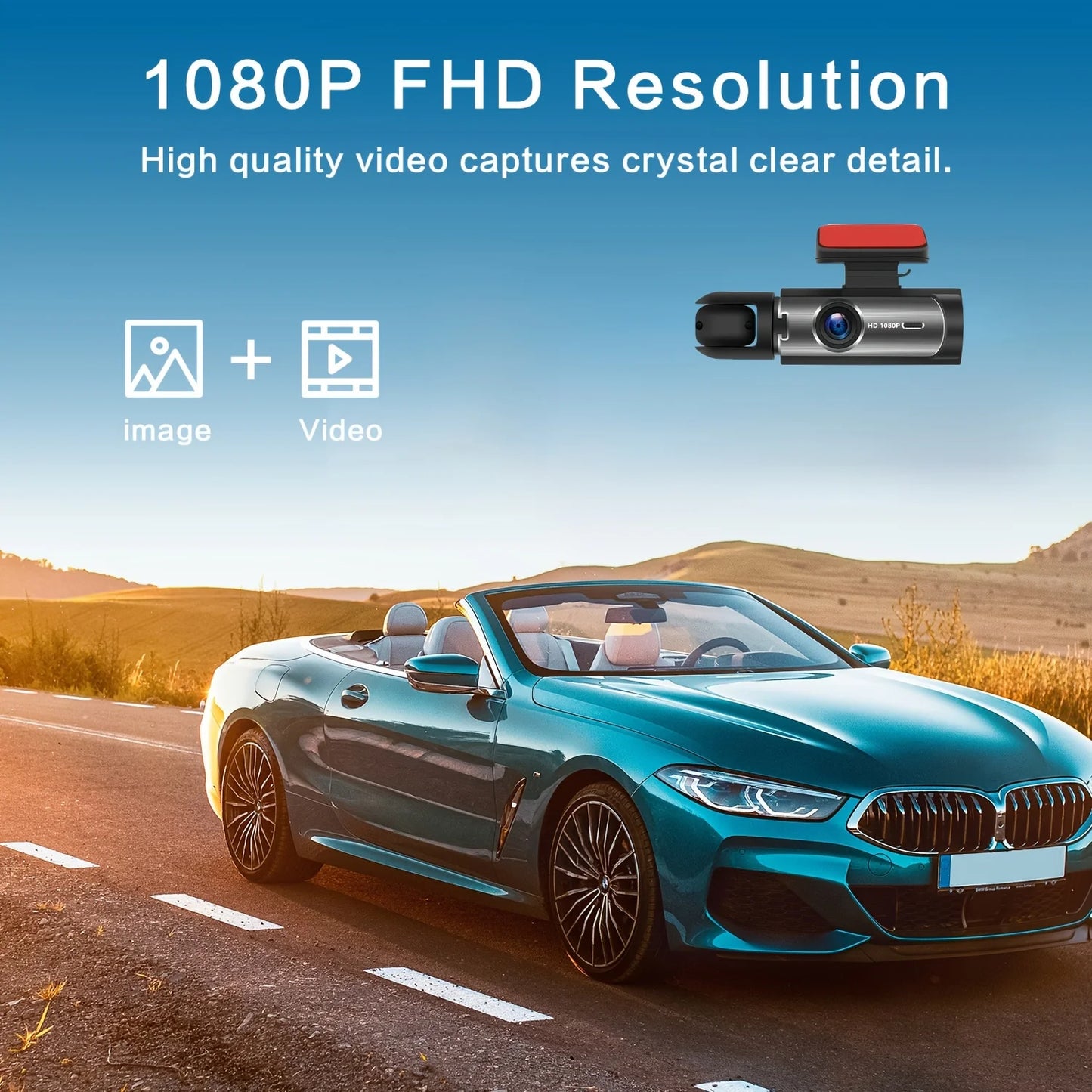 1080P Dual Dash Cam WiFi Car DVR