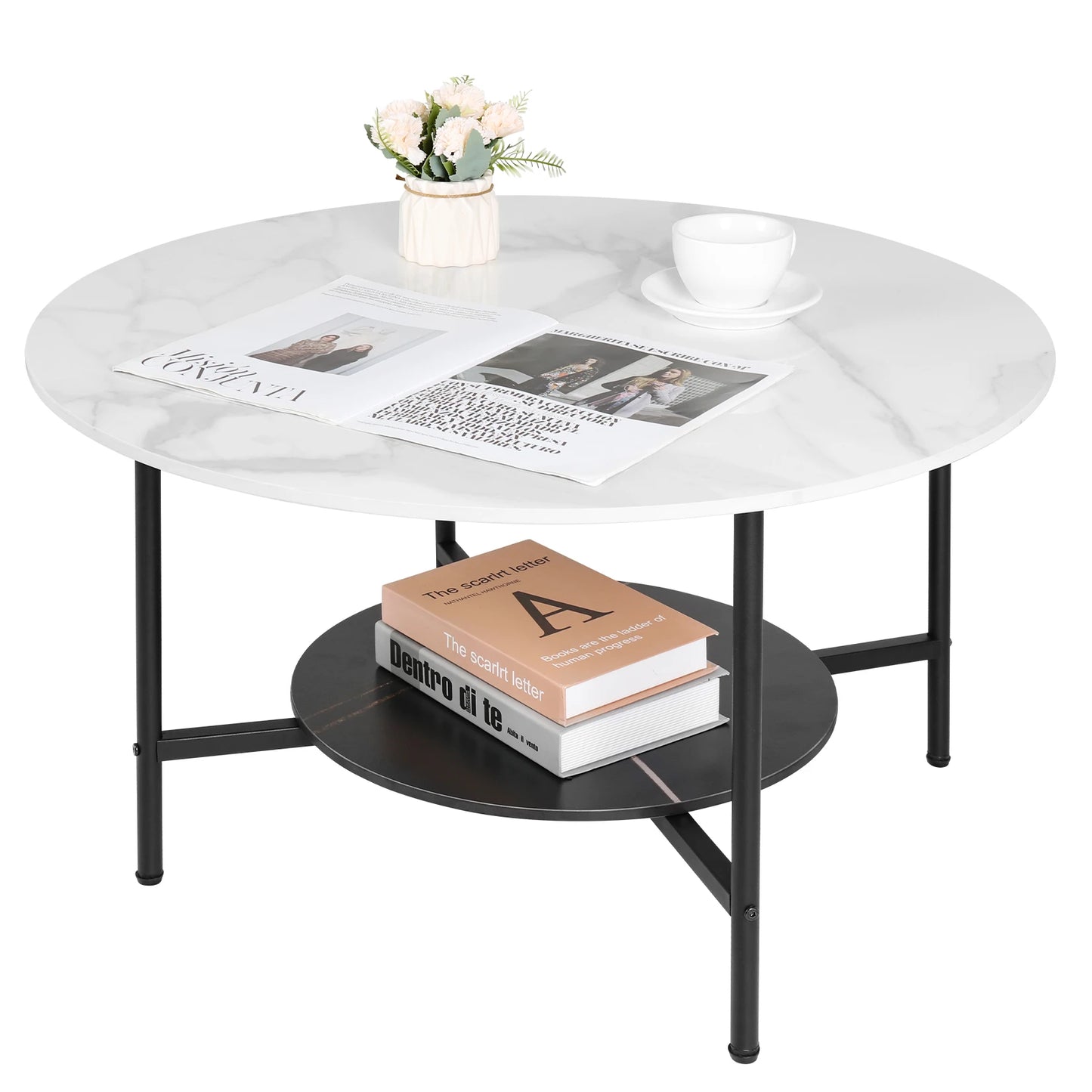 2-Tier Round Coffee Table