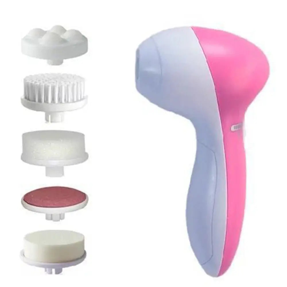 5-in-1 Electric Facial Cleaner for Deep Skin Cleansing