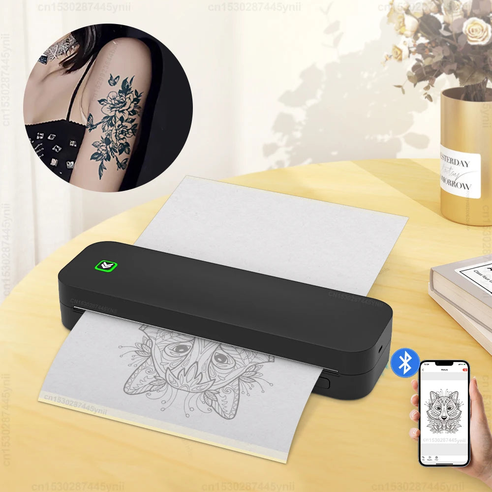 Portable A4 Inkless Bluetooth Thermal Printer