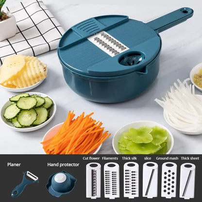 Multifunctional Vegetable Cutter Slicer for Potatoes, Radish, and More