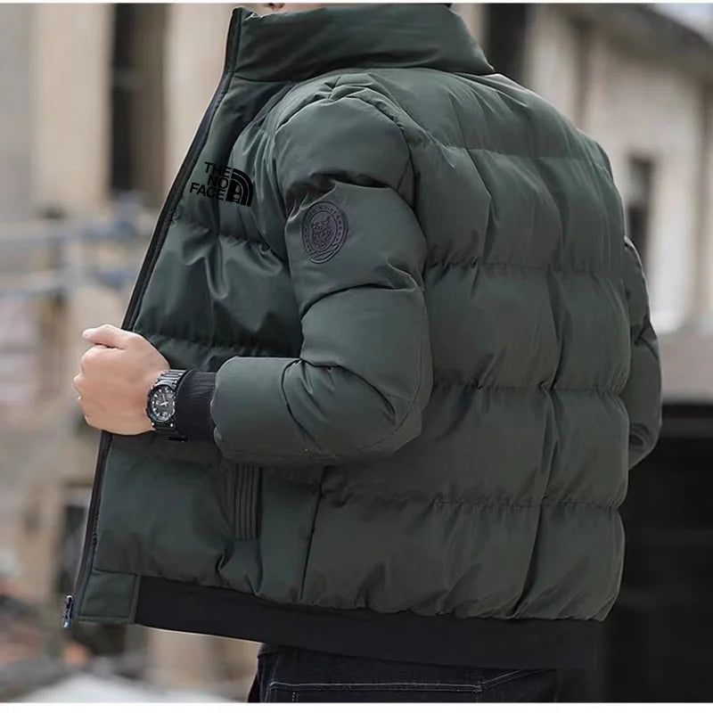 Men Stand Collar Warm Down Jacket