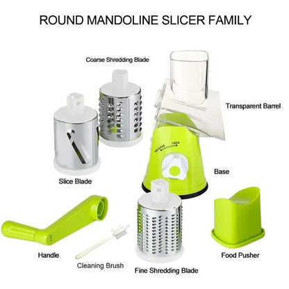 Vegetable Cutter, Slicer, Cheese Chopper, Potato Shredder, Manual Machine