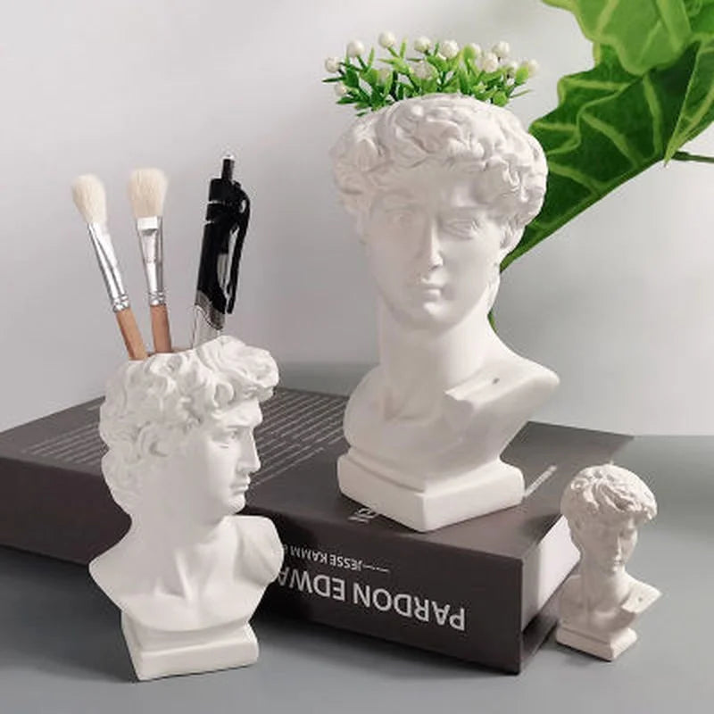 Flower Pot Makeup Brush Storage Decor