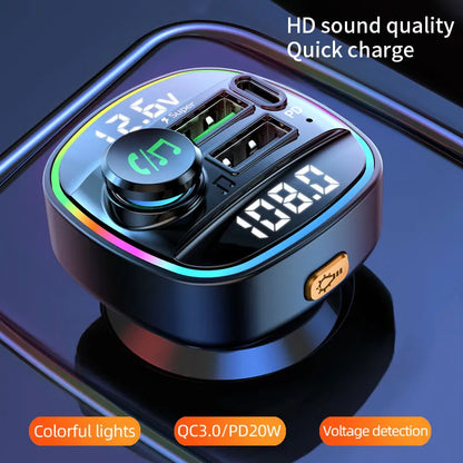 Bluetooth 5.0 FM Transmitter MP3 Player