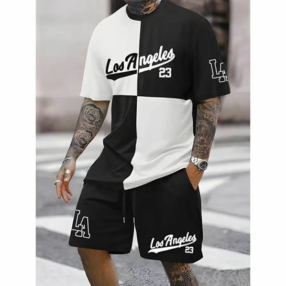 Summer Men’s Suit Short-Sleeved T-shirt