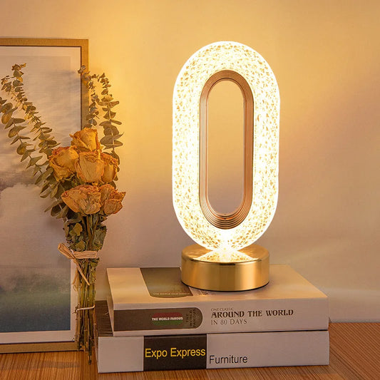 Crystal LED Table Lamp with Remote