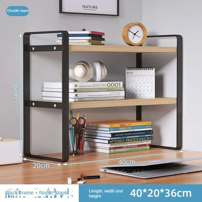 Wooden Desktop Shelf Storage Rack