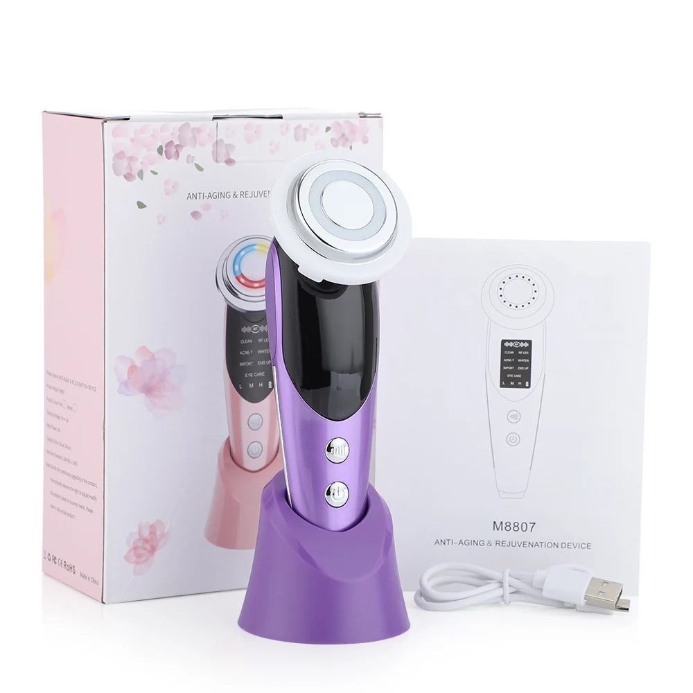 7-in-1 EMS Microcurrent LED Face Lifting Skin Rejuvenation Device