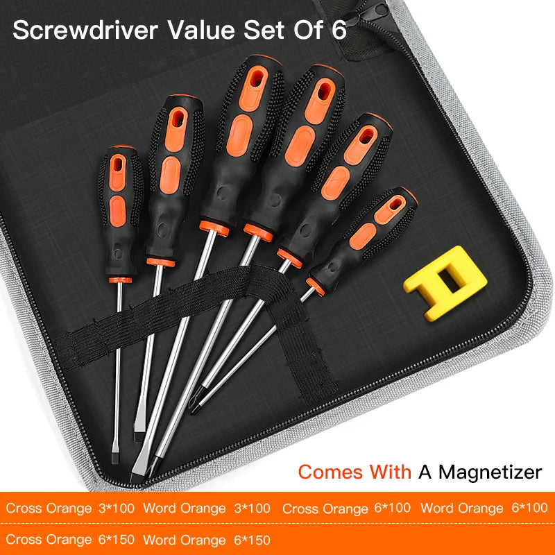 AIRAJ Insulated Screwdriver Set with Magnetizer for Appliance Repair