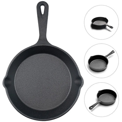 Pan Iron Cast Frying Egg Steak Cooker Pot Mini Enamel Saucepan Steak Steak Cookers Maker Cookware Omelet Sandwich Waffle Grill