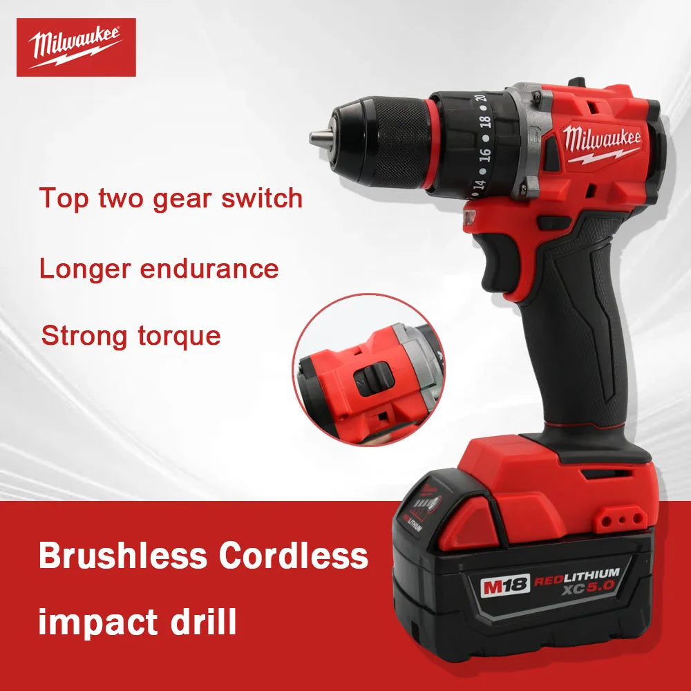 Milwaukee 18V Cordless Brushless Impact Drill, 150N.m, Power Tool