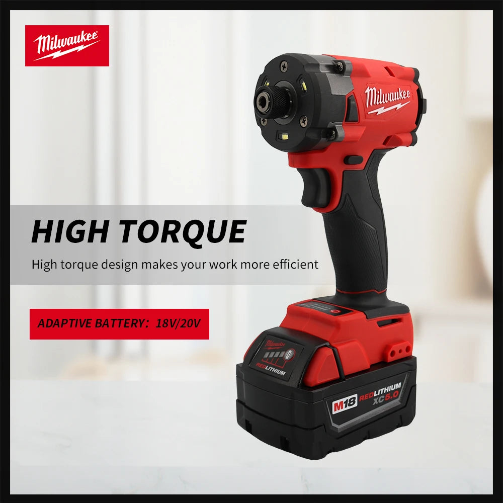 Milwaukee Brushless Impact Driver, 300N.M Cordless 18V Lithium Battery