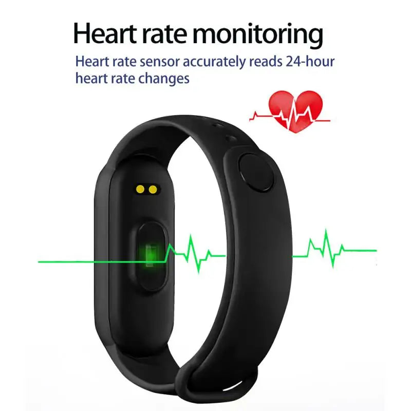 M6 Smart Watch Fitness Tracker Heart Rate Blood Pressure Monitor