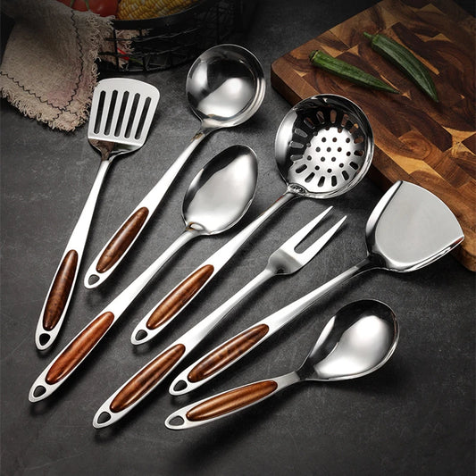 Stainless Steel Cooking Tool Set, Non-Stick Kitchenware Accessories