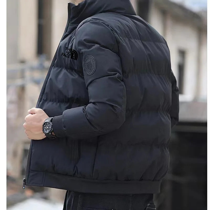 Men Stand Collar Warm Down Jacket