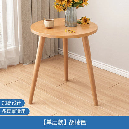 Small Round Wooden Coffee Table