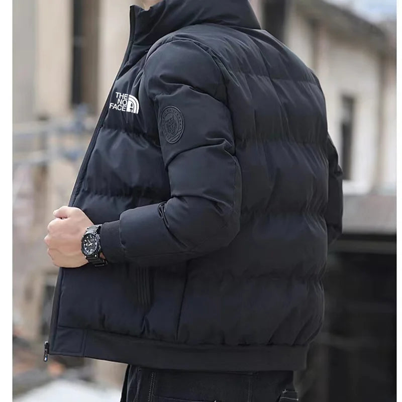 Men Stand Collar Warm Down Jacket