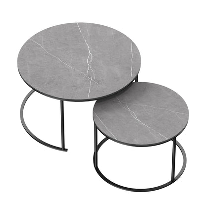 Modern Nesting Round Coffee Table Set