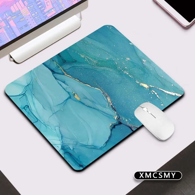 Marble Gaming Keyboard and Mouse Pad Deskmat for PC Accessories