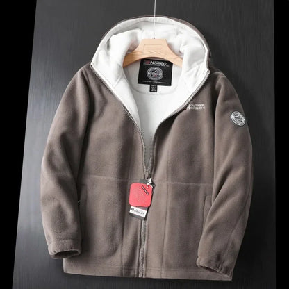 Men's Winter Wool Jacket Hooded