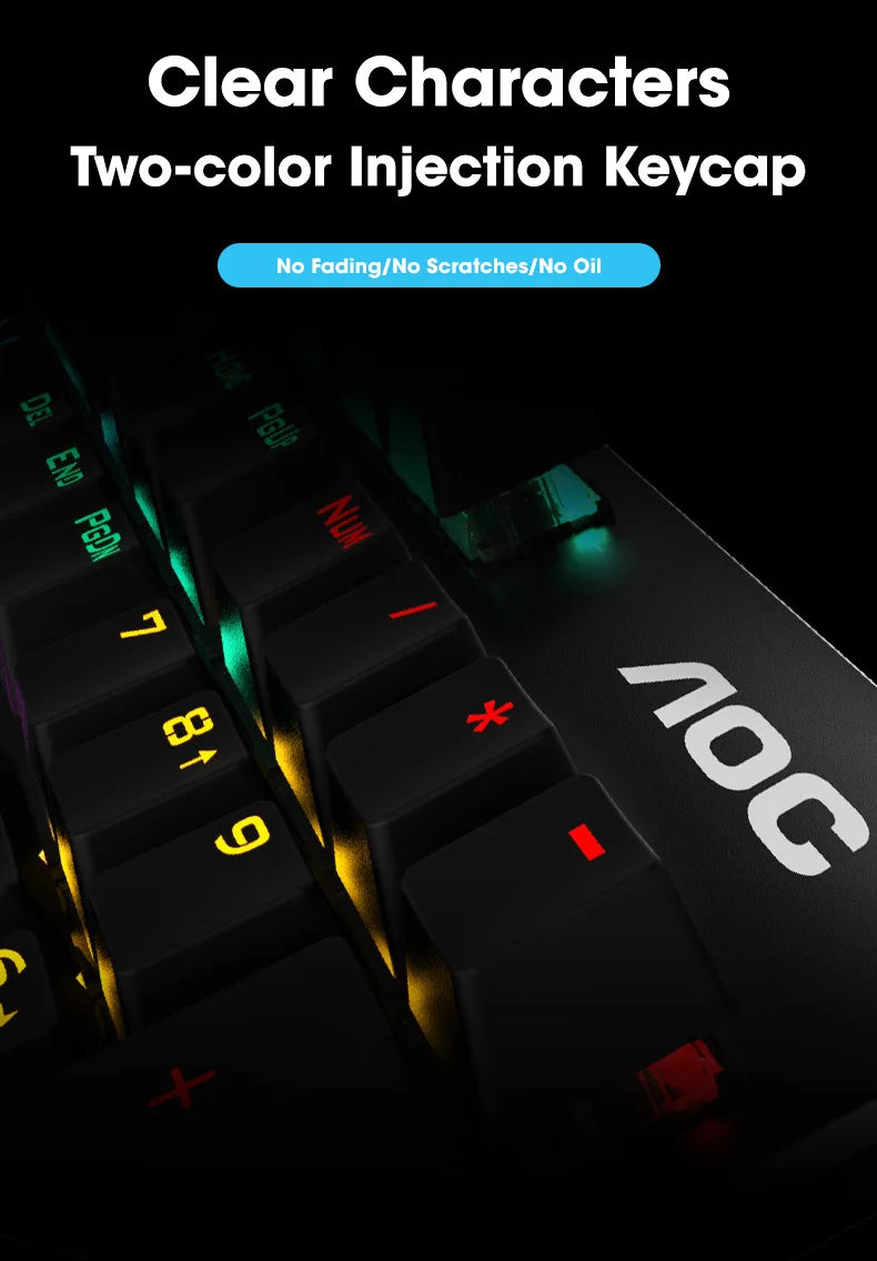 GK410 Hot Swap Mechanical Keyboard with RGB Light for Gaming