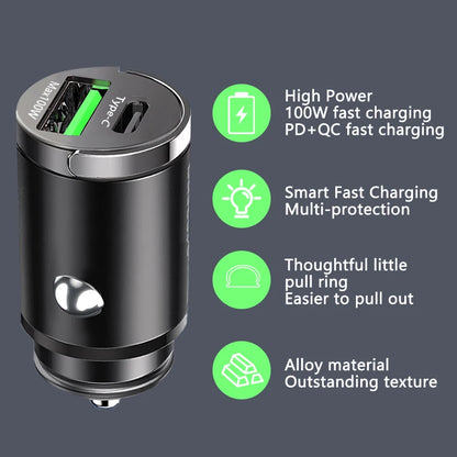 100W Mini Car Charger