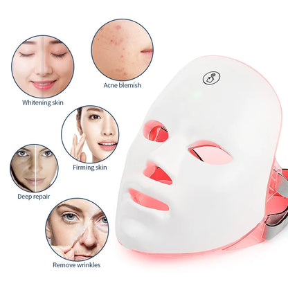 7-Color LED Photon Therapy Mask for Anti-Aging Skin Care