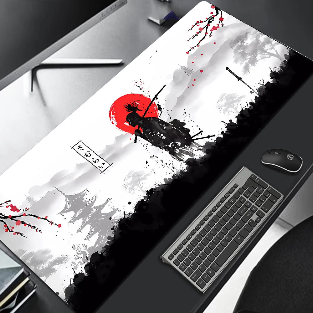 Samurai Warrior Mousepad Gaming Desk Mat Computer Accessories for PC