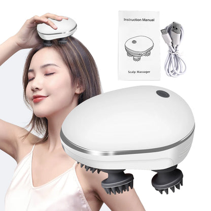 Head Scalp Massager with Red Light