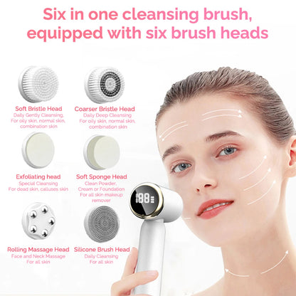 Silicone Facial Cleansing Brush Waterproof Acne Pore Cleanser Skin Rejuvenation