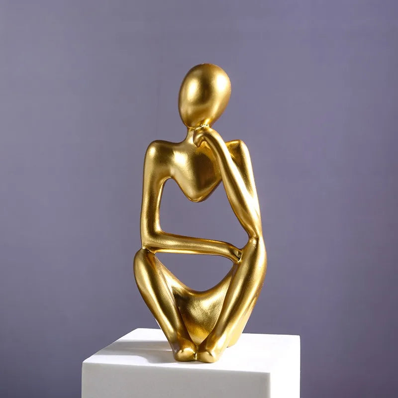 Nordic Abstract Thinker Resin Art Decoration