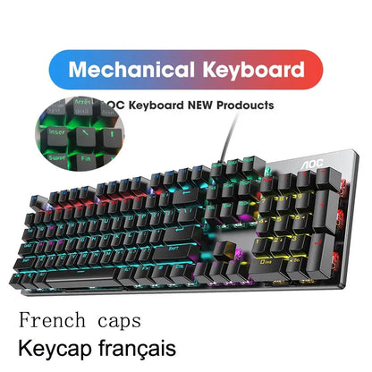 GK410 Hot Swap Mechanical Keyboard with RGB Light for Gaming