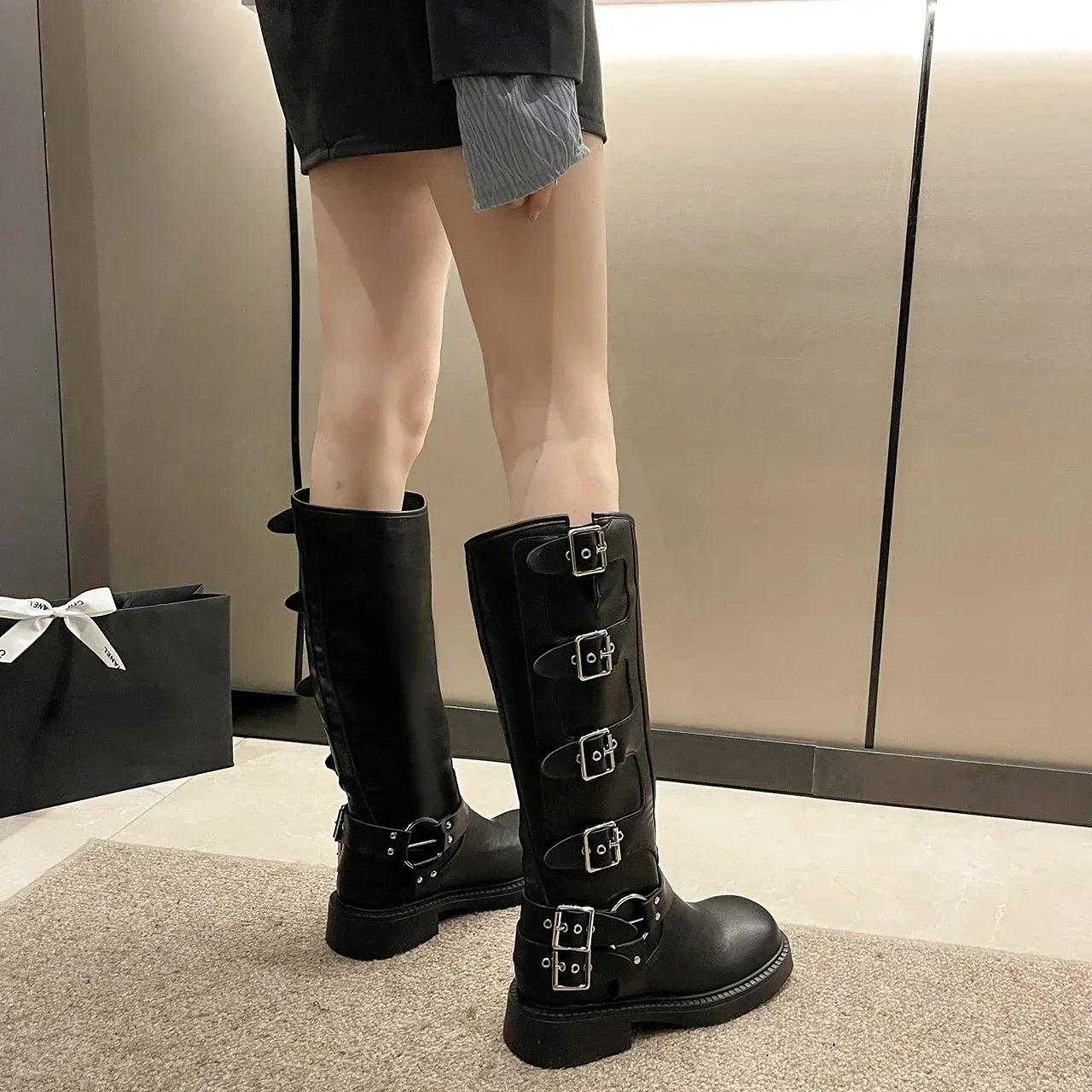 Elegant Knee-High Platform Boots